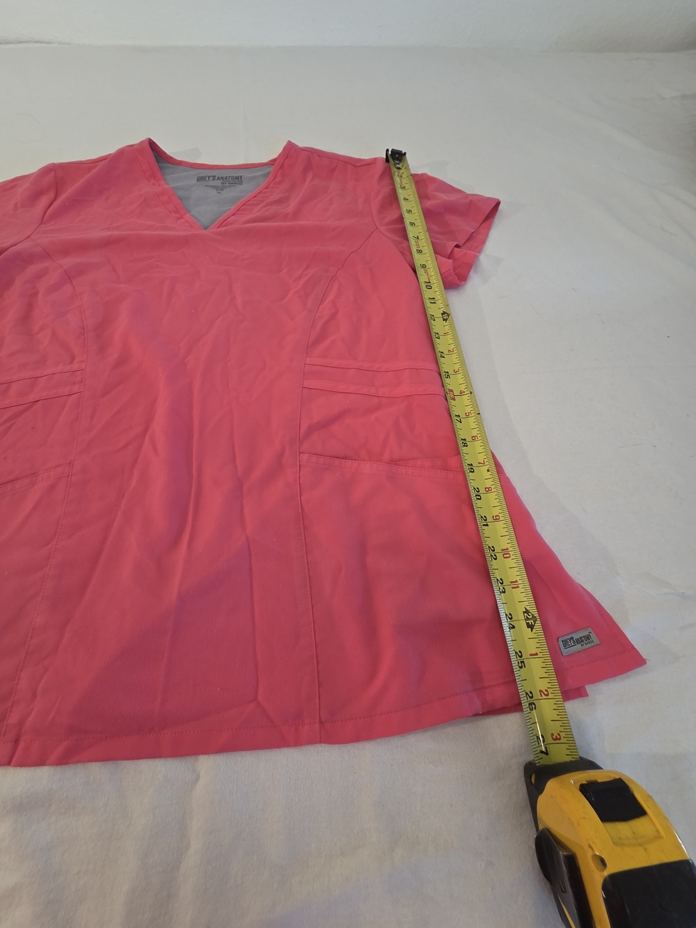 Srub Top -Grey's Anatomy Women's Pink V-Neck. Small Spot, See Picture. - Picture 3 of 7